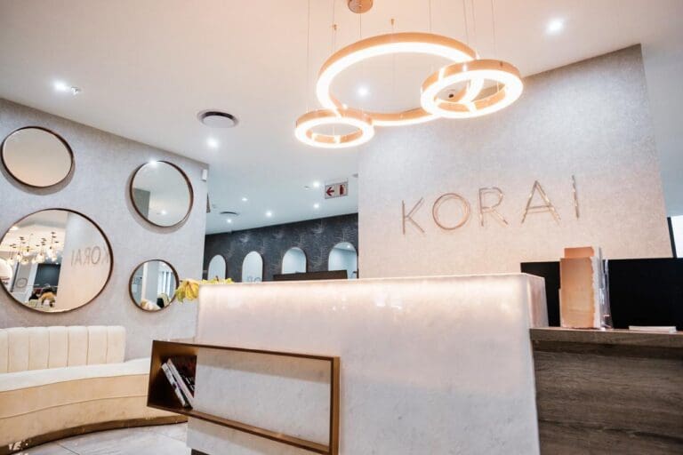 korai beauty salon reception area