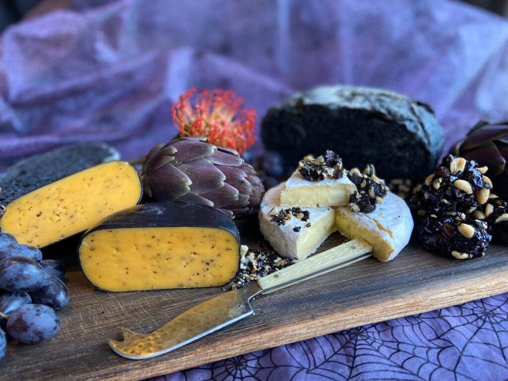 Cheese board image for halloween