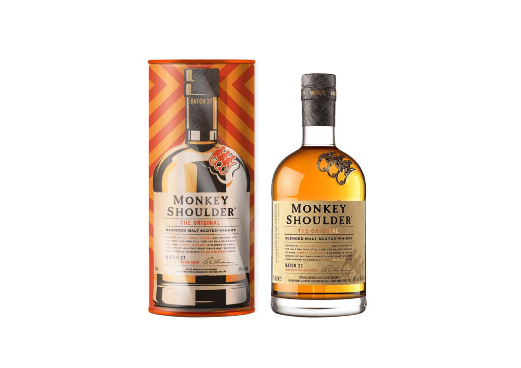 Monkey Shoulder Whisky pack shot