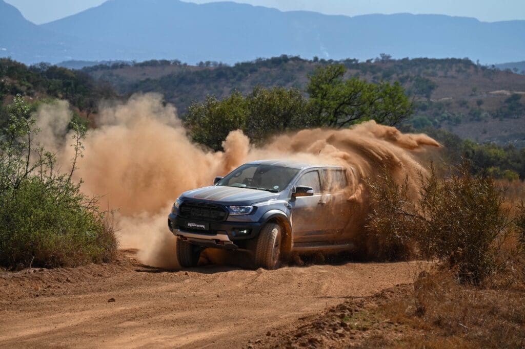 Ford Ranger in the sand