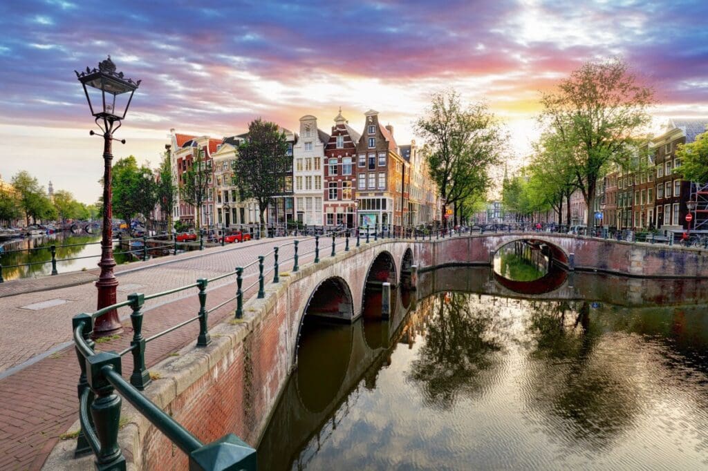 Streets and canals of Amsterdam