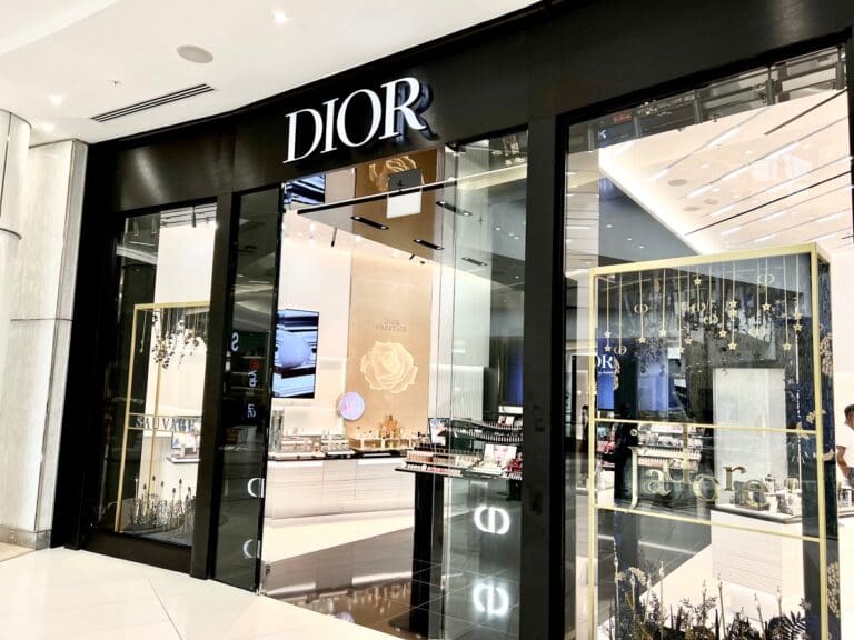 Dior shop front in Sandton City