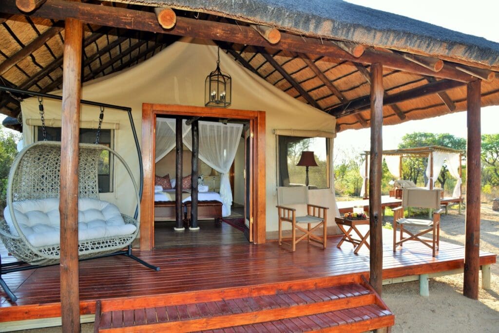 Tented camp entrance