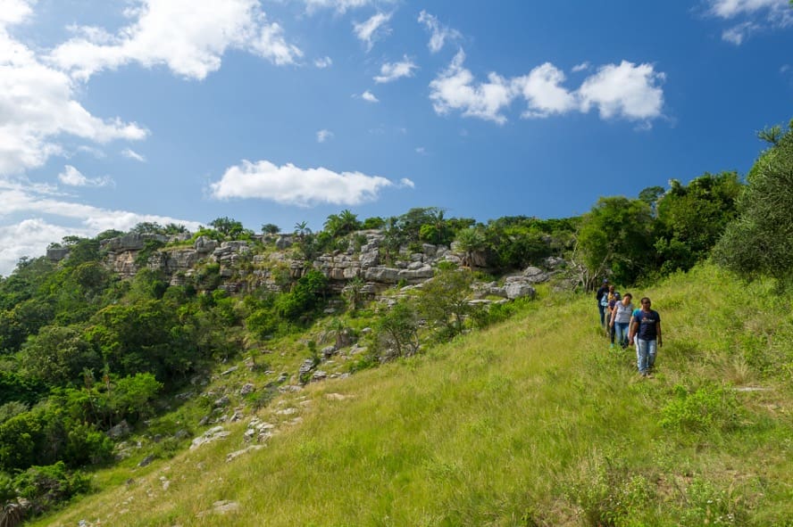 people on a nature hike in kzn