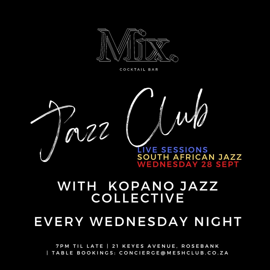 MIX Cocktail Bar Jazz Club poster September 2022