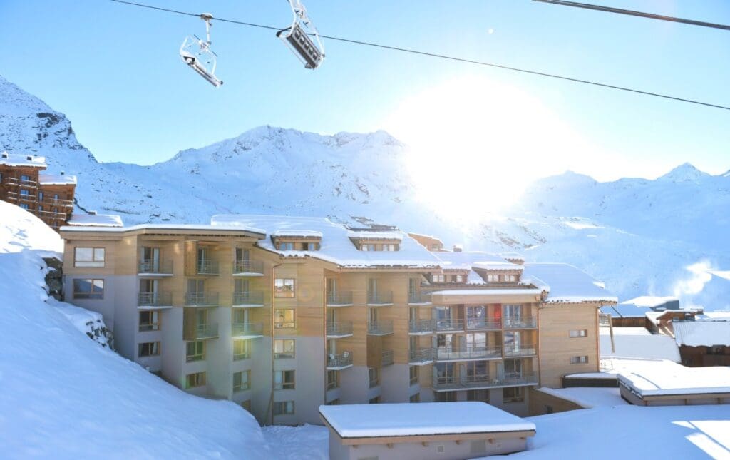 ClubMed Valthorens covered in snow