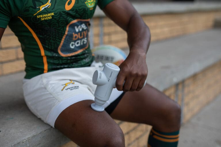 Springbok rugby planner with palm held massage device