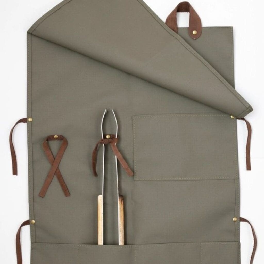 Canvas hanging braai tool bag for Father's Day