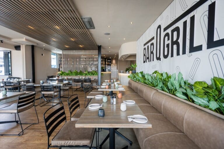 BarQGrill Restaurant interior