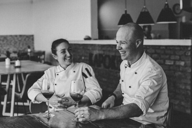 Chefs Juan Fourie and Samantha Morris-Fourie