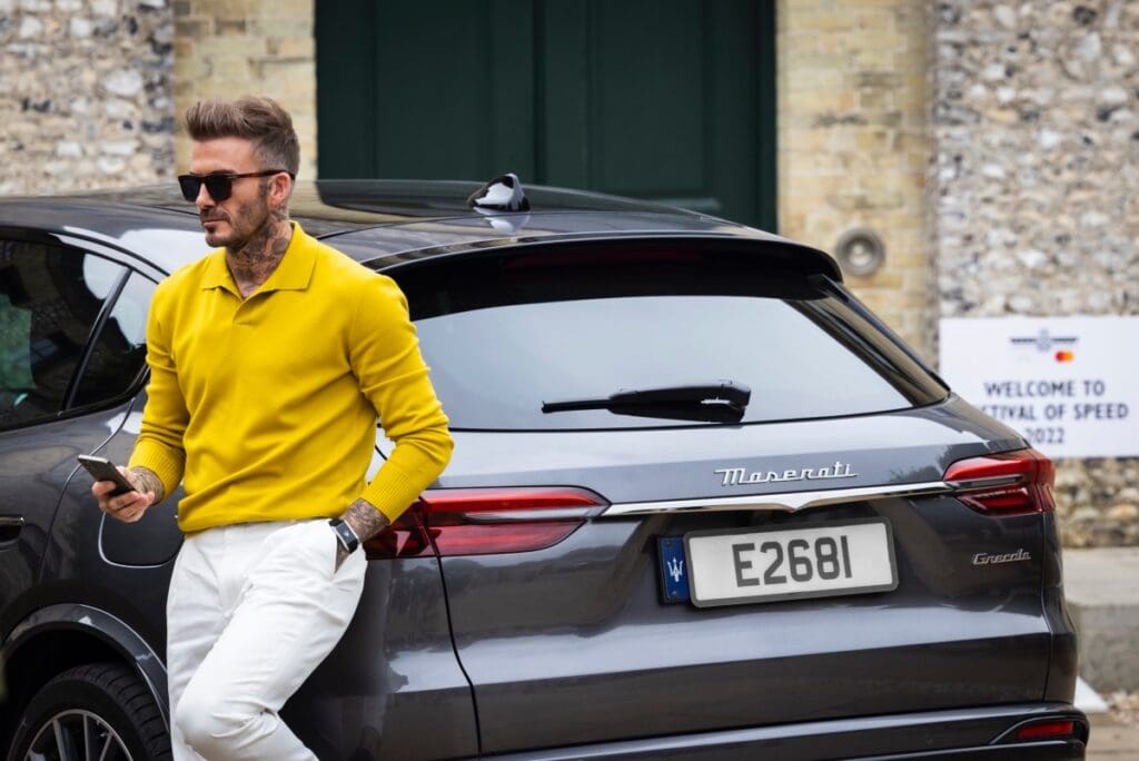 Maserati with David Beckham