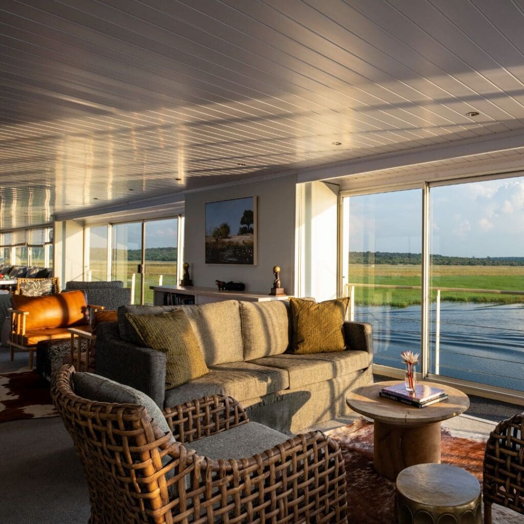 Interior of the Zambezi Queen