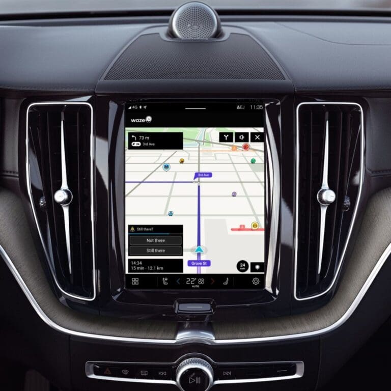 Volvo Cars in-car navigation Waze