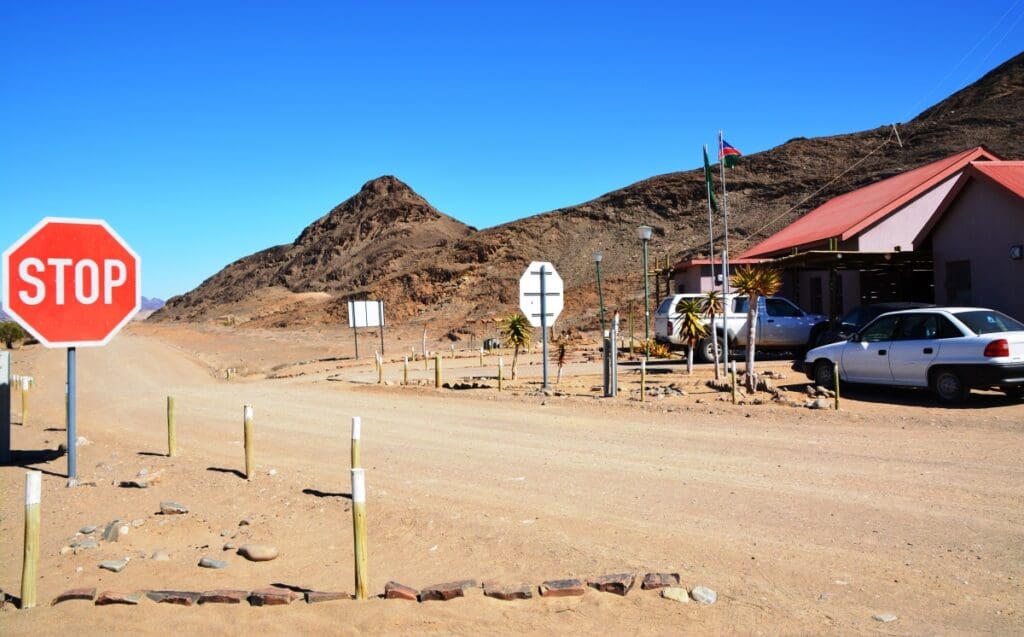 One of the most informal border posts you might ever encounter is between Namibia and SA at Sendelingsdrift