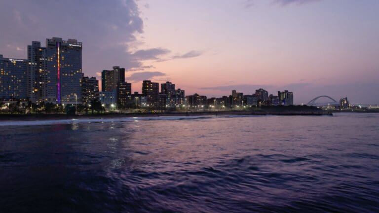 Durban Harbour at Sunset