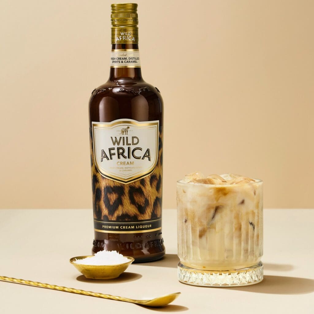 Salted Caramel White Russian with Wild Africa Cream Original