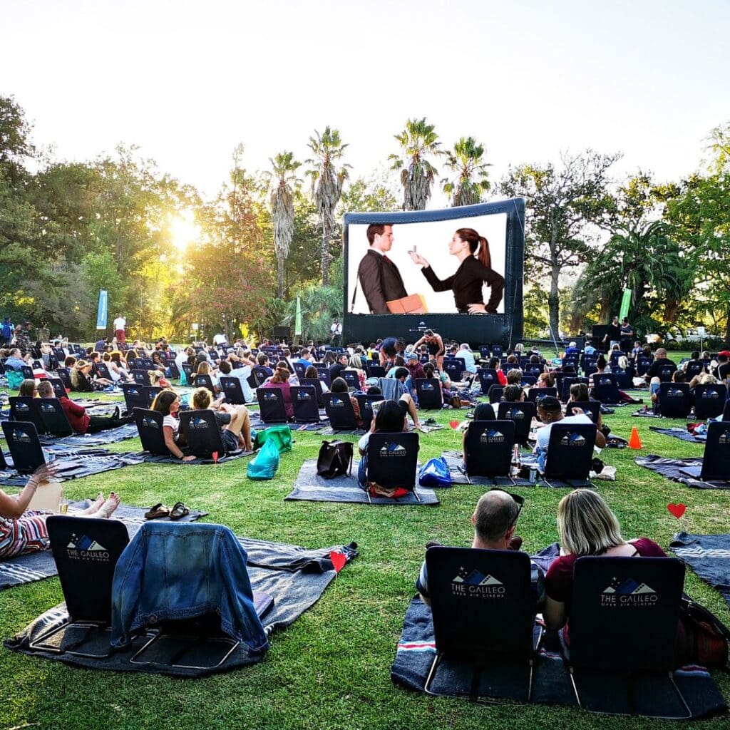 Valentine's Day date ideas Galileo Open Air Cinema Nooitgedacht Stellenbosch