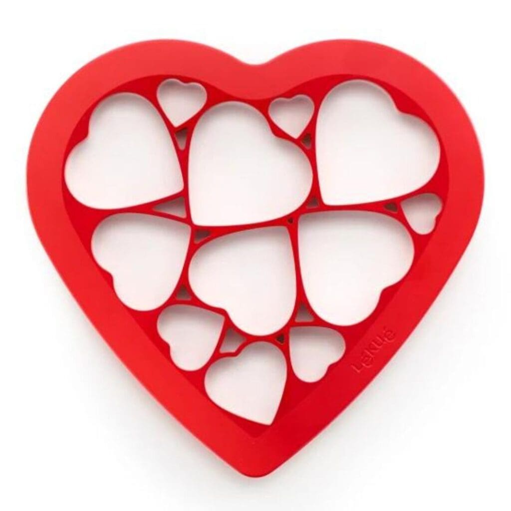 Cookie cutter heart shape