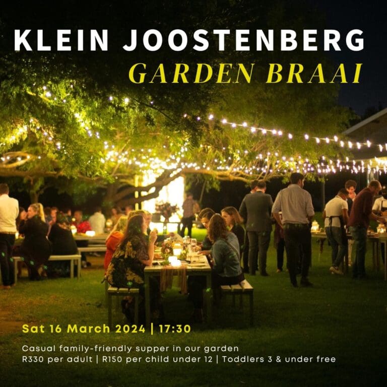 Klein Joostenberg Garden Braai