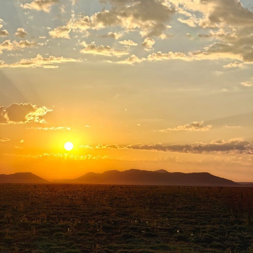 Sunrise at TAU Game Lodge