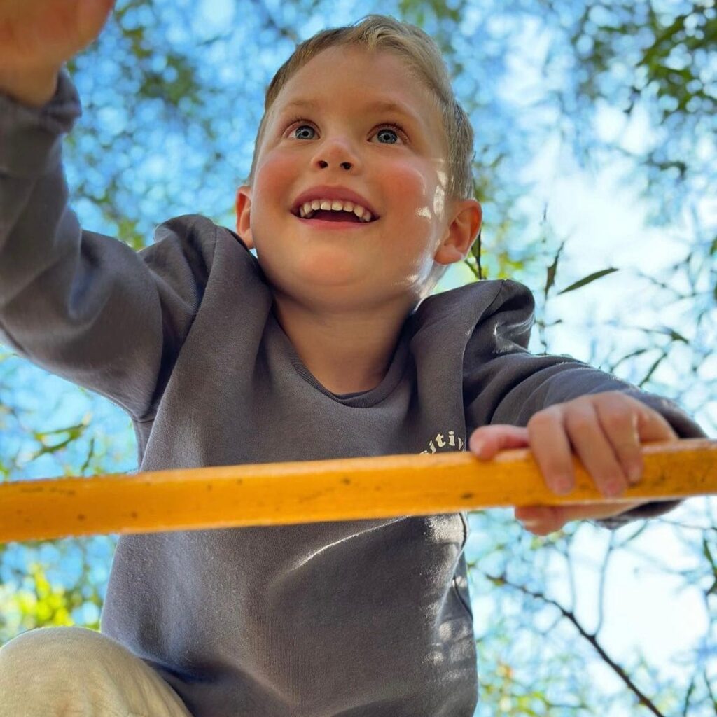 Child playing at Gioia Restaurant