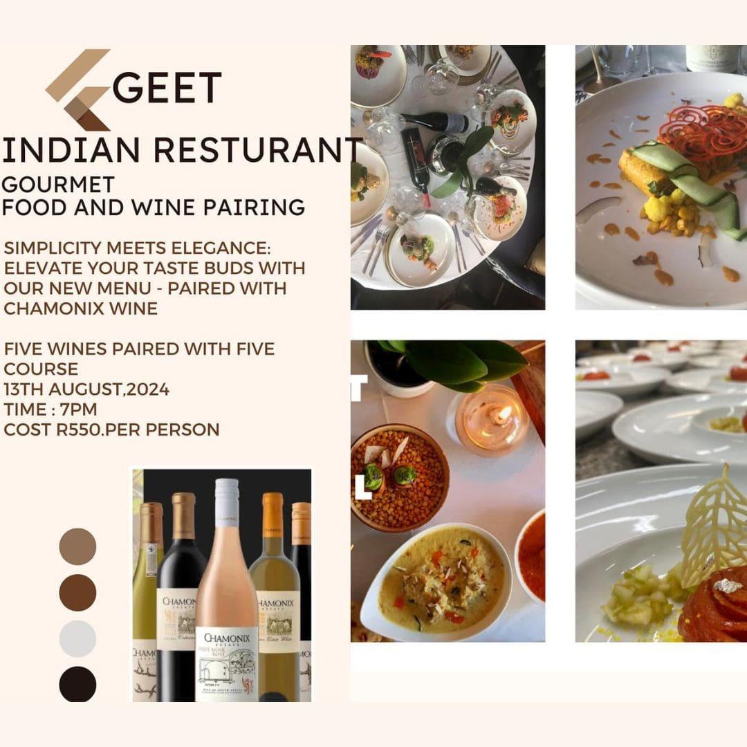 Gourmet Food And Wine Pairing At Geet