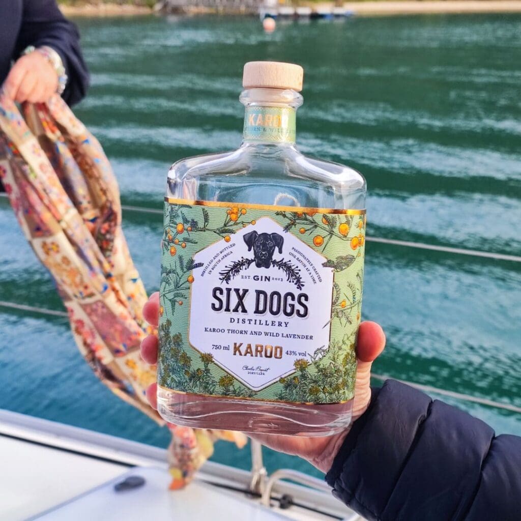 Gin tasting on a sunset cruise with Ocean Sailing Charters