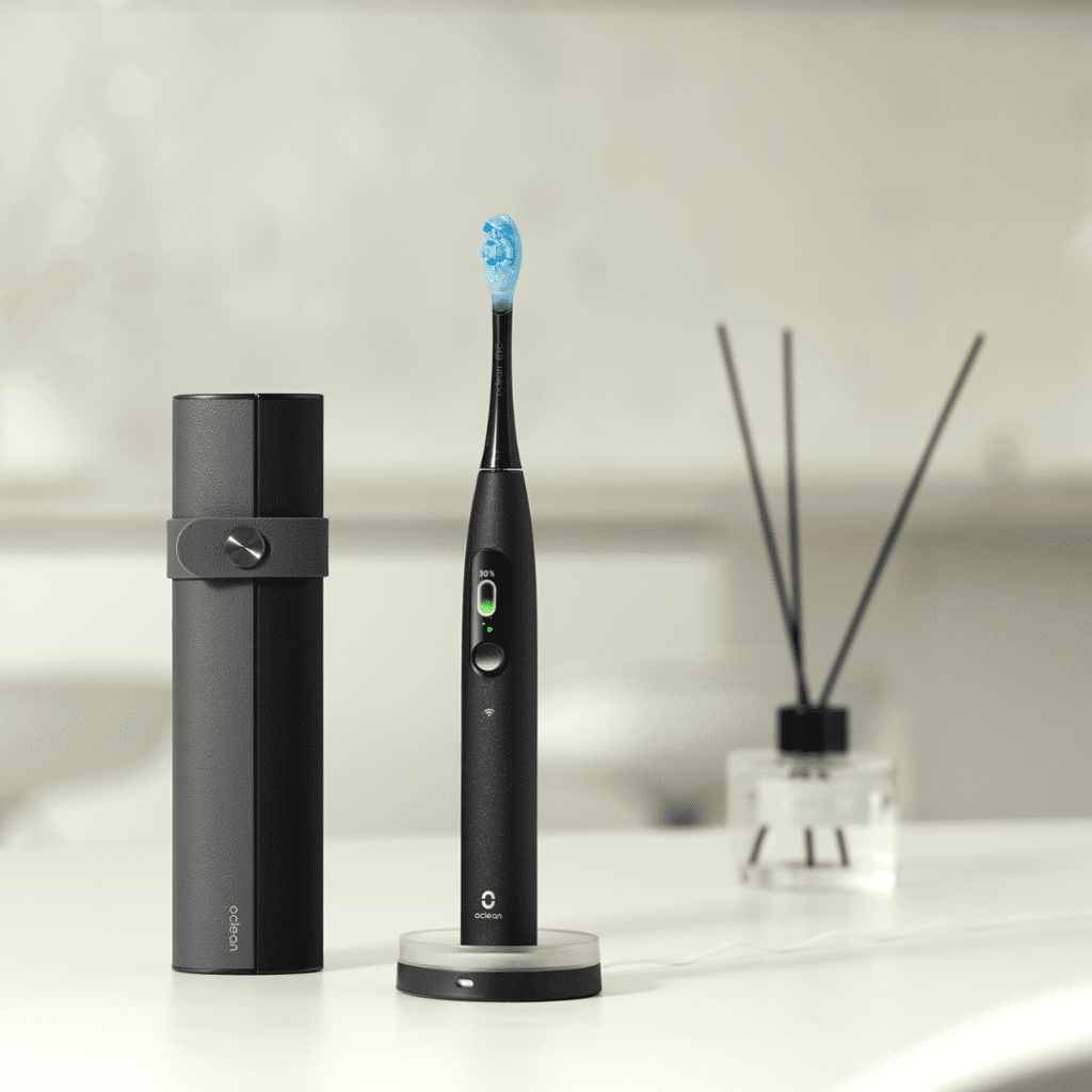 Oclean X Ultra rechargeable toothbrush.