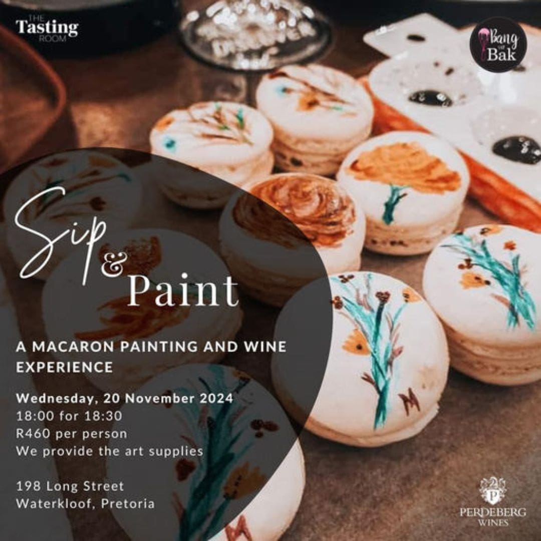 Macaron Painting And Wine Experience