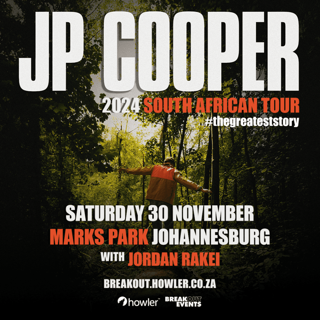 JP Cooper performs in Johannesburg