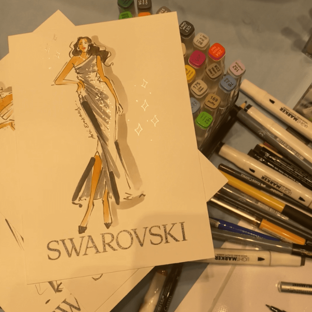 Swarovski Wonderlux Store shows how to style their jewellery.