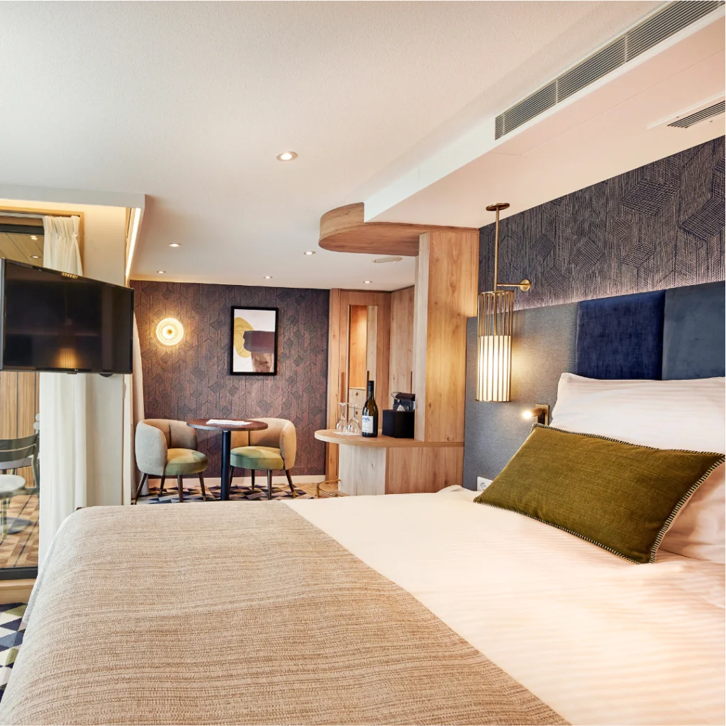 Rooms aboard cruise ship