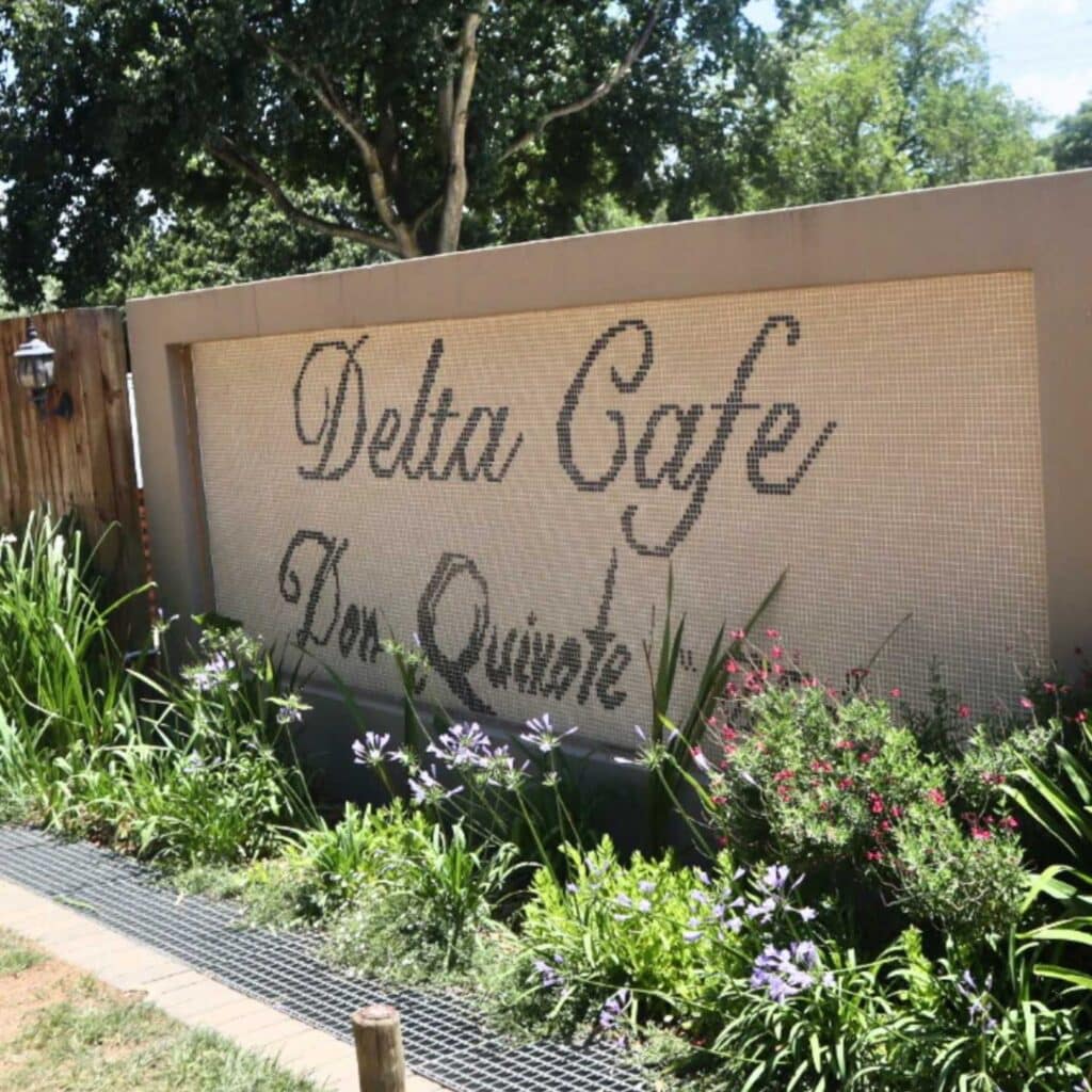 Kid Friendly Restaurants in Joburg - Delta Cafe Sign