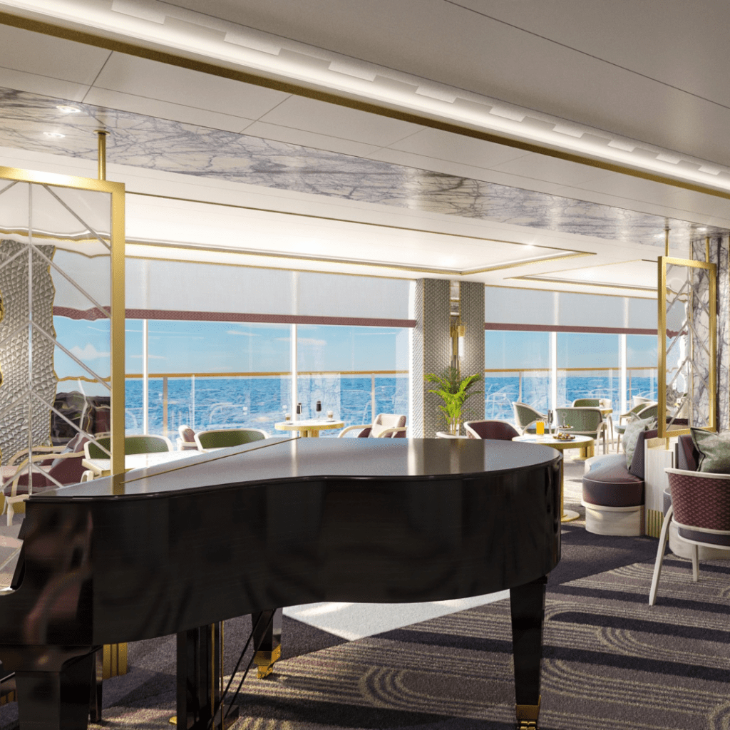 Dining aboard Cunard Cruise Ship