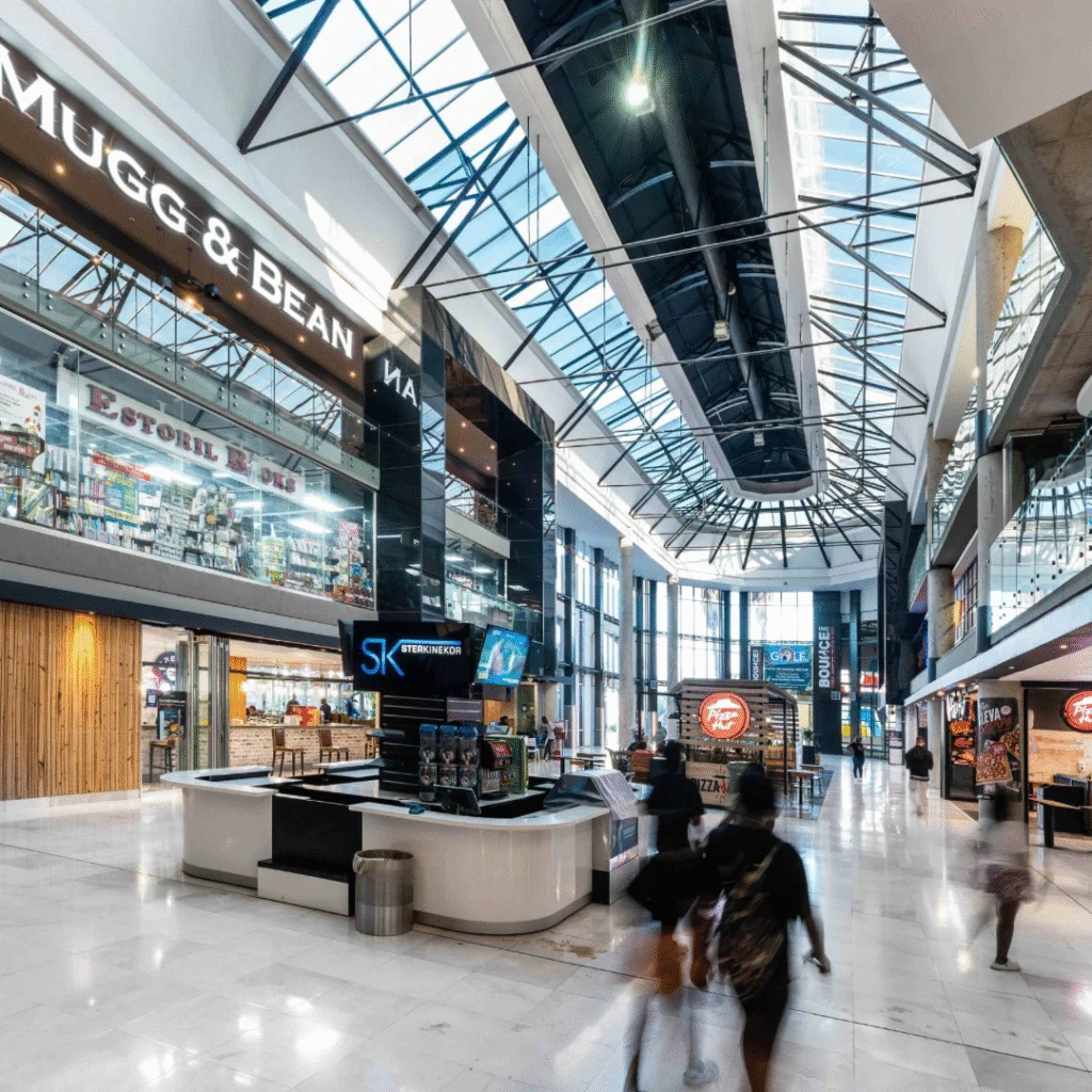 Upgraded lighting at Fourways Mall