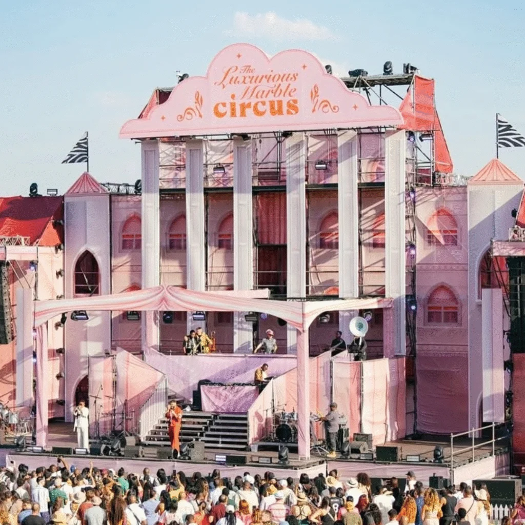 Luxurious Marble Circus Stage