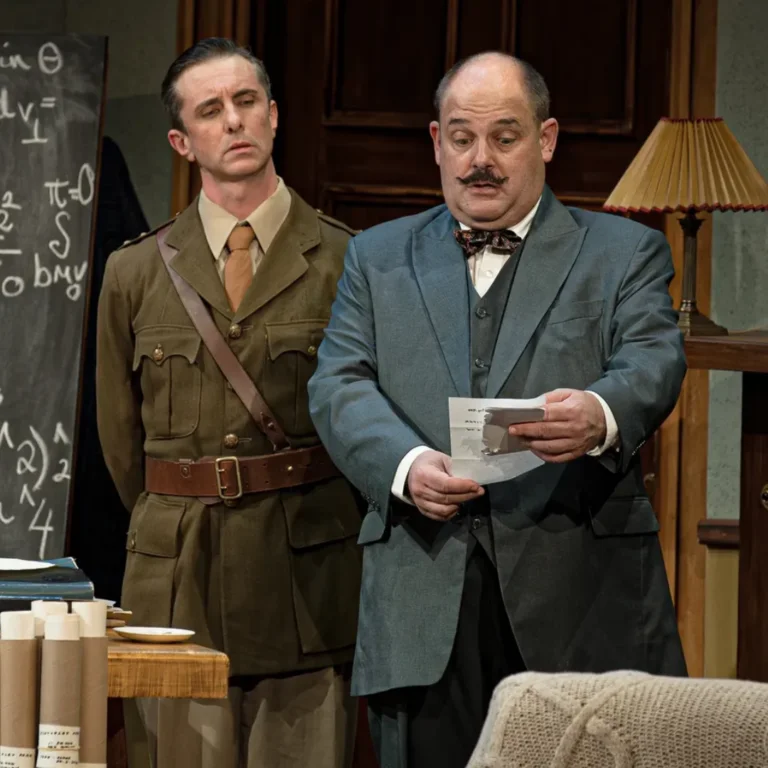 Detective Poirot played by Alan Committie for Agatha Christie’s Black Coffee