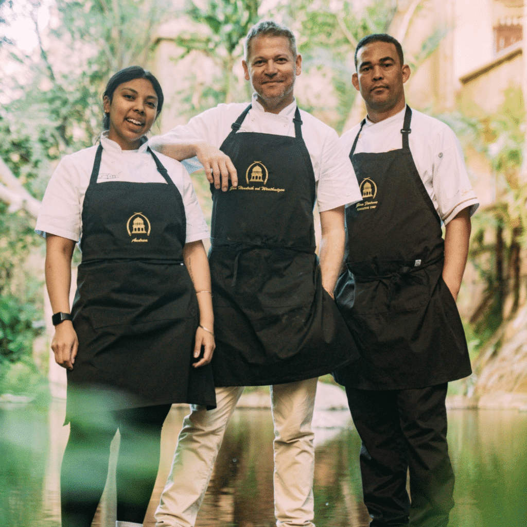 Chef Jan Hendriks and his team