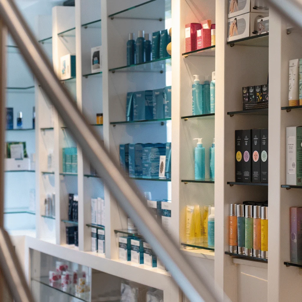 Product range at Camelot Spa Melrose Arch