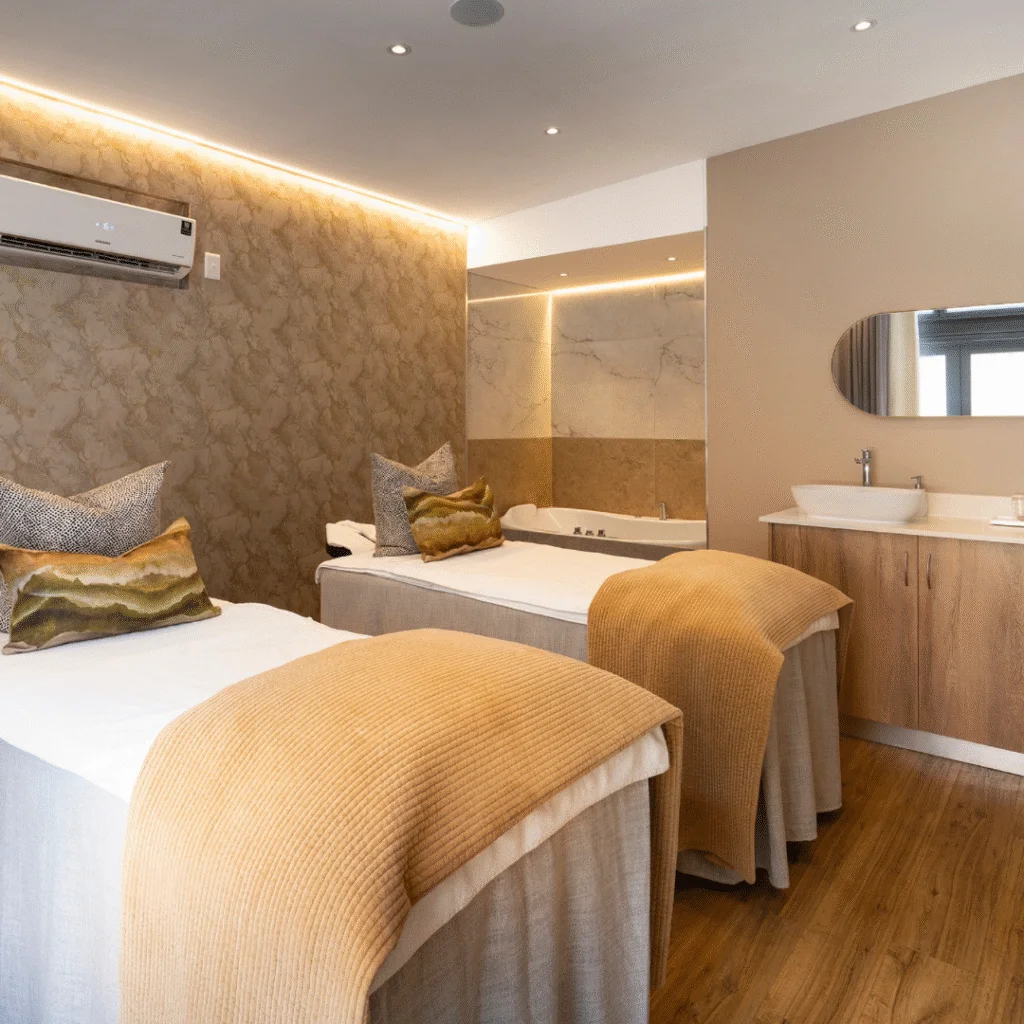 Double treatment room at Camelot Spa Melrose Arch