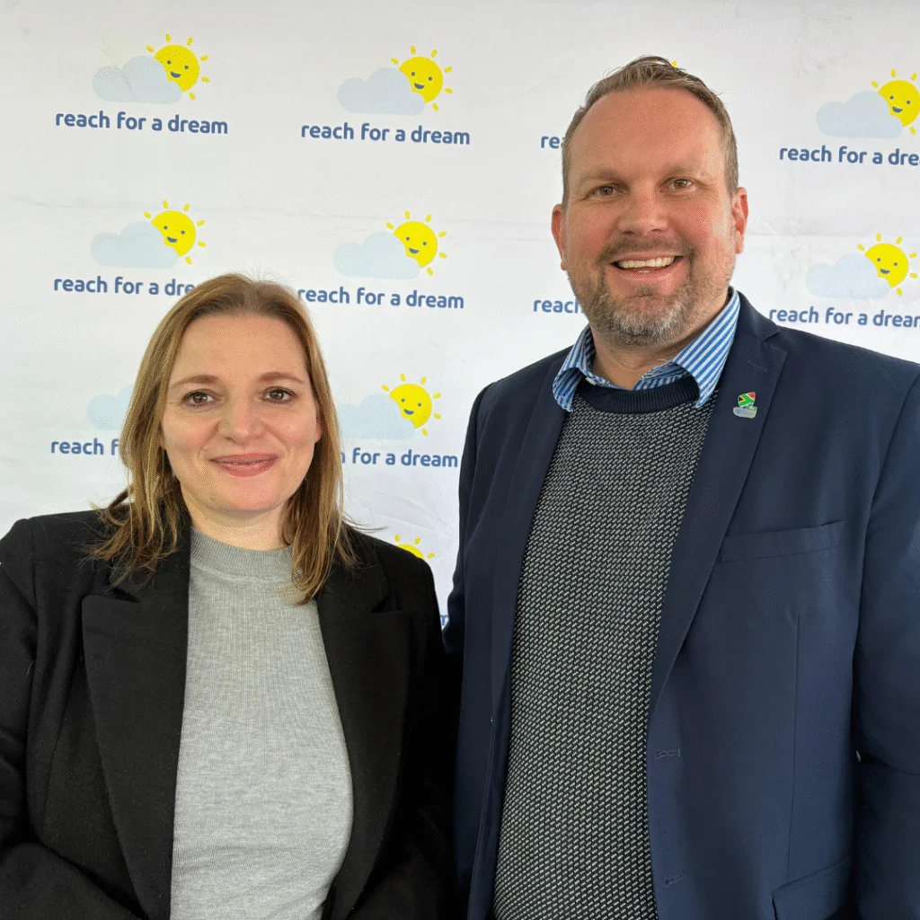 CEO of Reach for a Dream and Vice President of Jetour SA: Julia Sotirianakos and Nic Campbell respectively