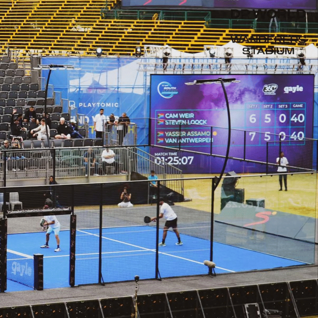 The court at the SA Invitational At DP World Wanderers Stadium