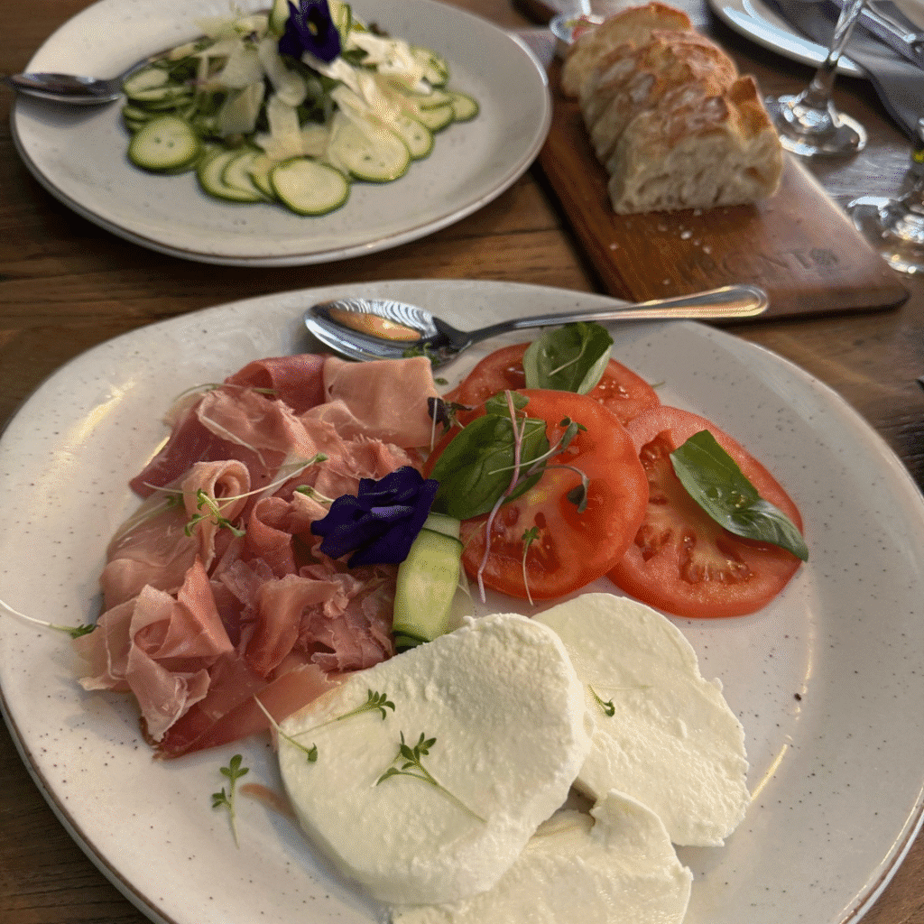 Pronto Italian Restaurant Proscuitto and Fior Di Latte Mozzerella Cheese