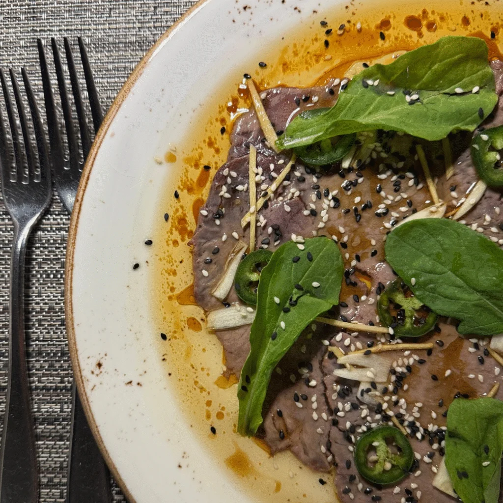 Springbok Carpaccio at Flames