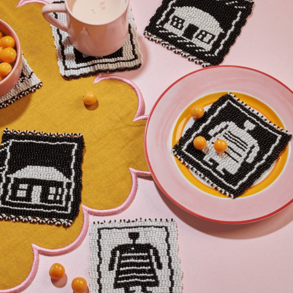 Monkeybiz Beaded Coasters Proudly South African product