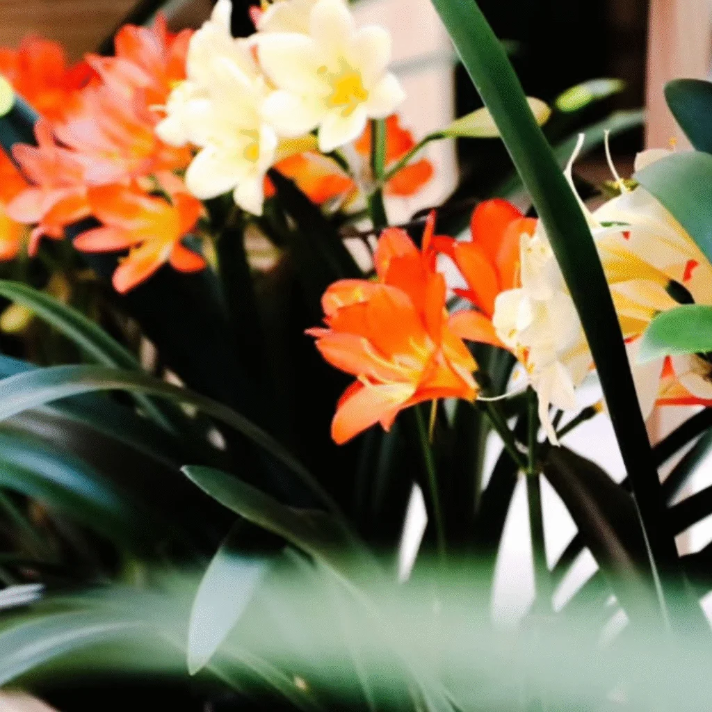 Six species of clivia, endemic to South Africa