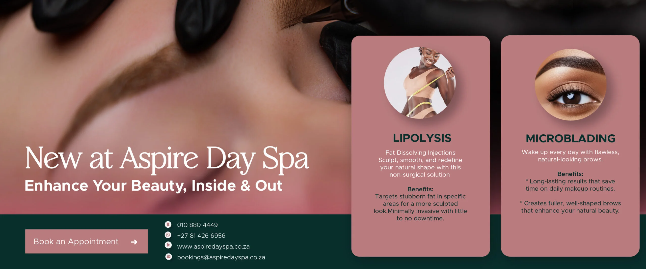 Aspire Day Spa Sandton Banner October 2025