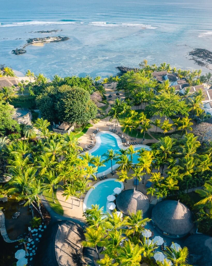 Cannonier Beachcomber Mauritius Aerial Pool View