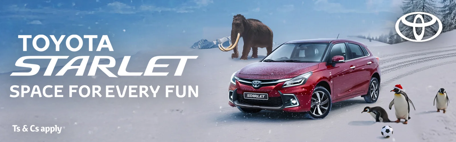 Toyota Starlet Hero Banner October 2025