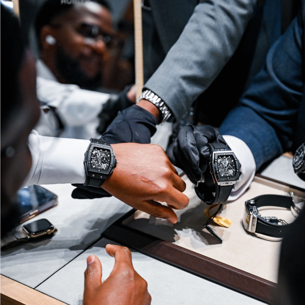 Shemer Nelson Mandela Square Hublot Try on